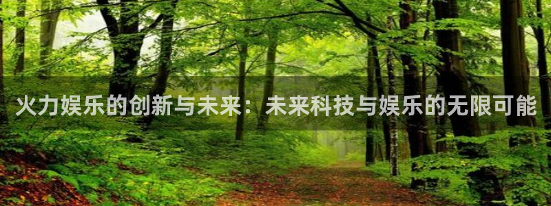 www.mg不朽情缘体育.com：火力娱乐的创新与未来：未来科技与娱乐的无限可能